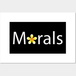 Morals artistic text design Posters and Art